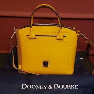 Dooney & Bourke Yellow Beacon domed satchel